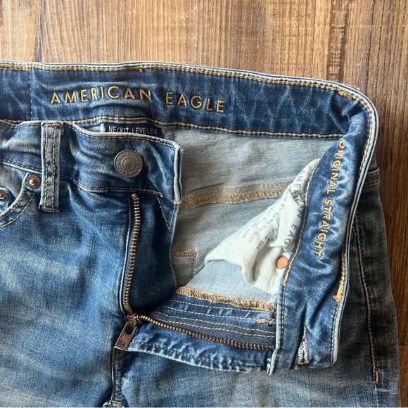 American Eagle Men’s Original Straight Next Level Flex Md Wash Jeans Size 26x30 - Picture 6 of 8